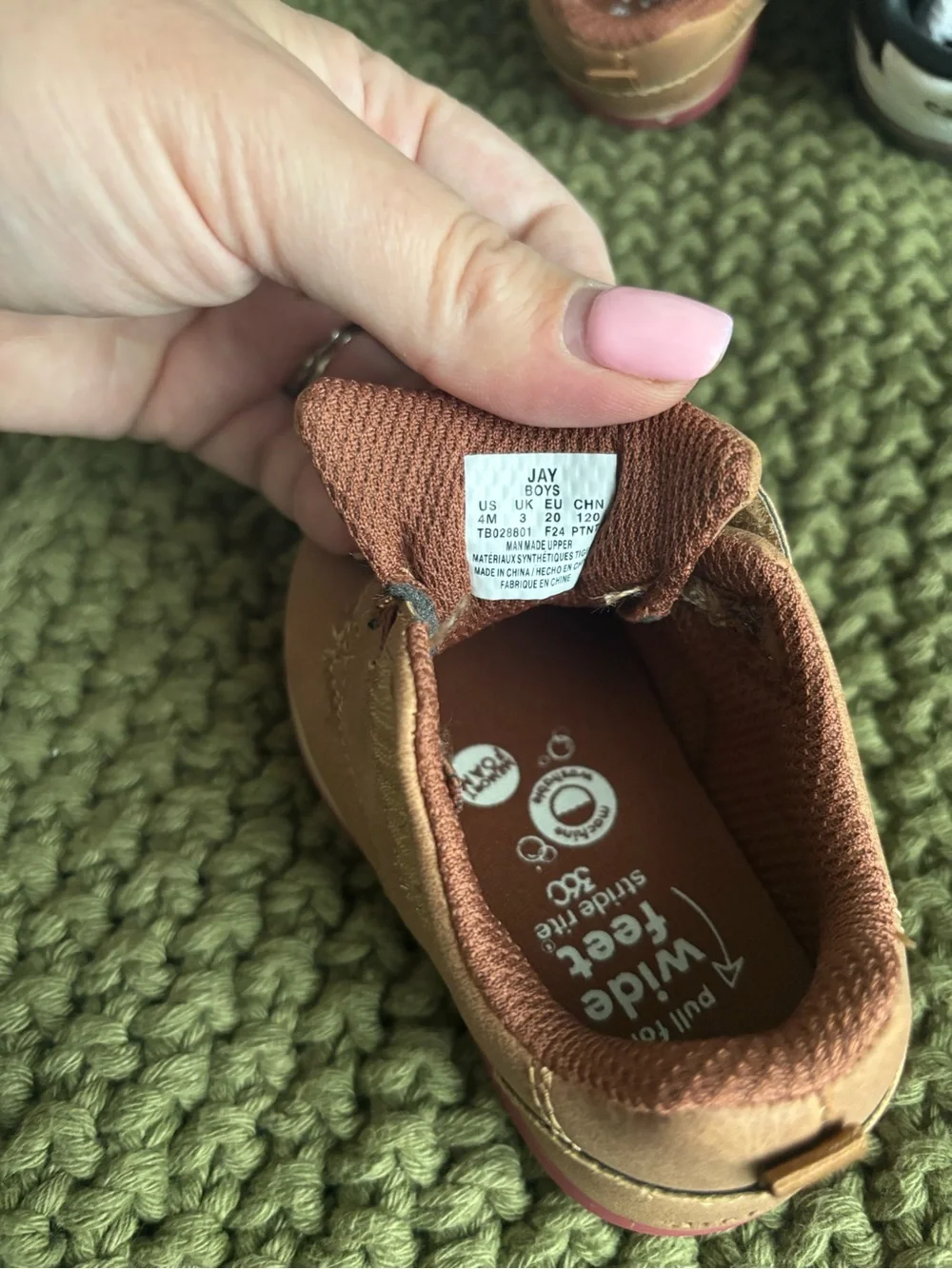 NWOT Stride Rite Toddler Shoes in Tan and carters shoes black 4t baby boy shoes